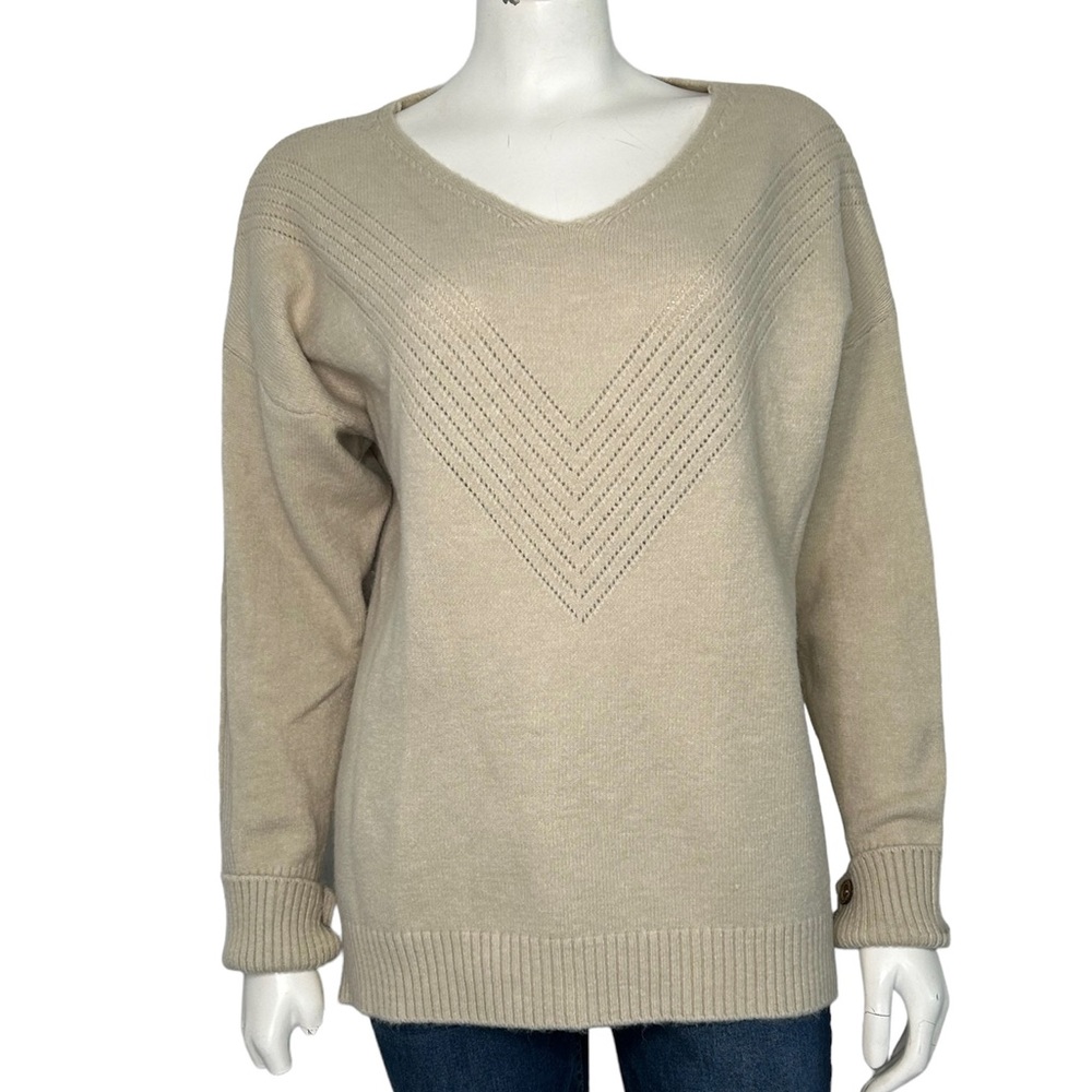 Coco + Carmen tan sweater small /‎ medium.